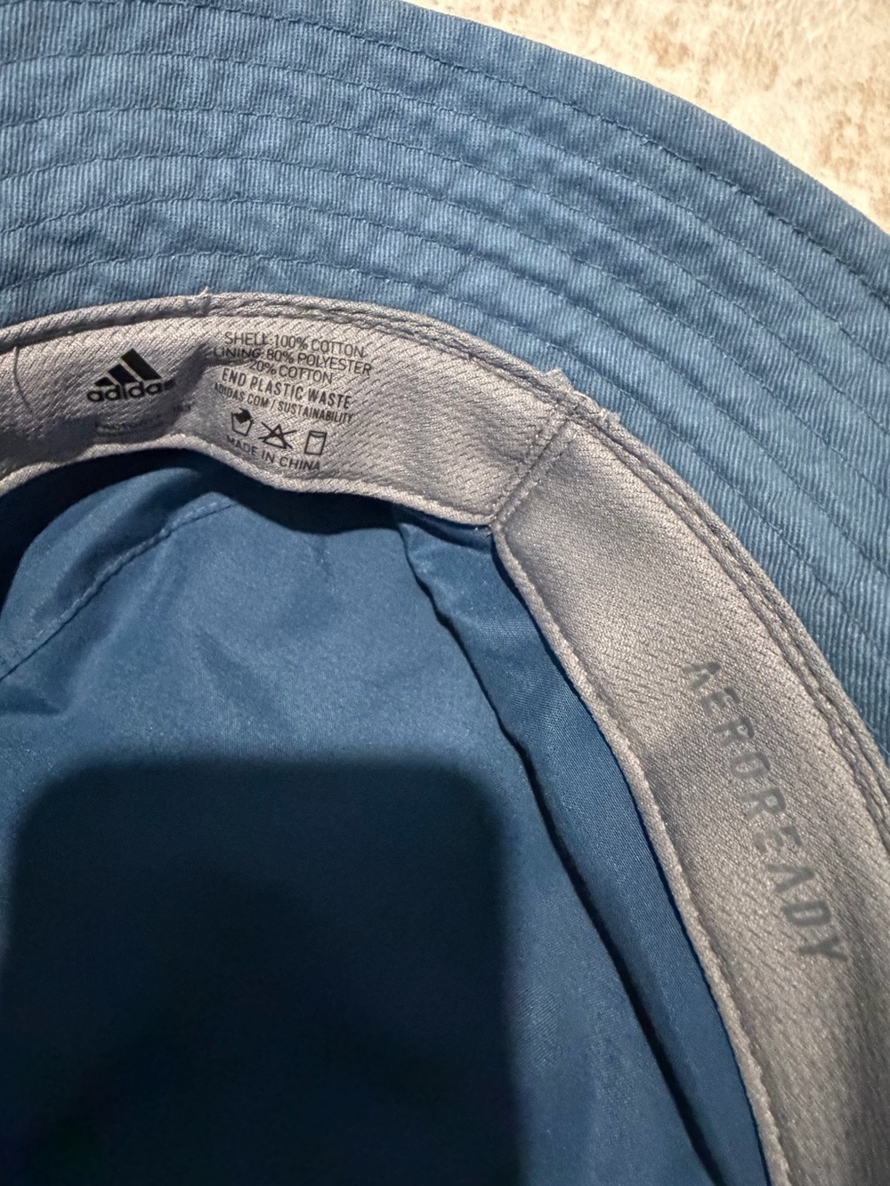 Adidas Core Essentials Bucket Hat Altered Blue - Picture 5 of 5